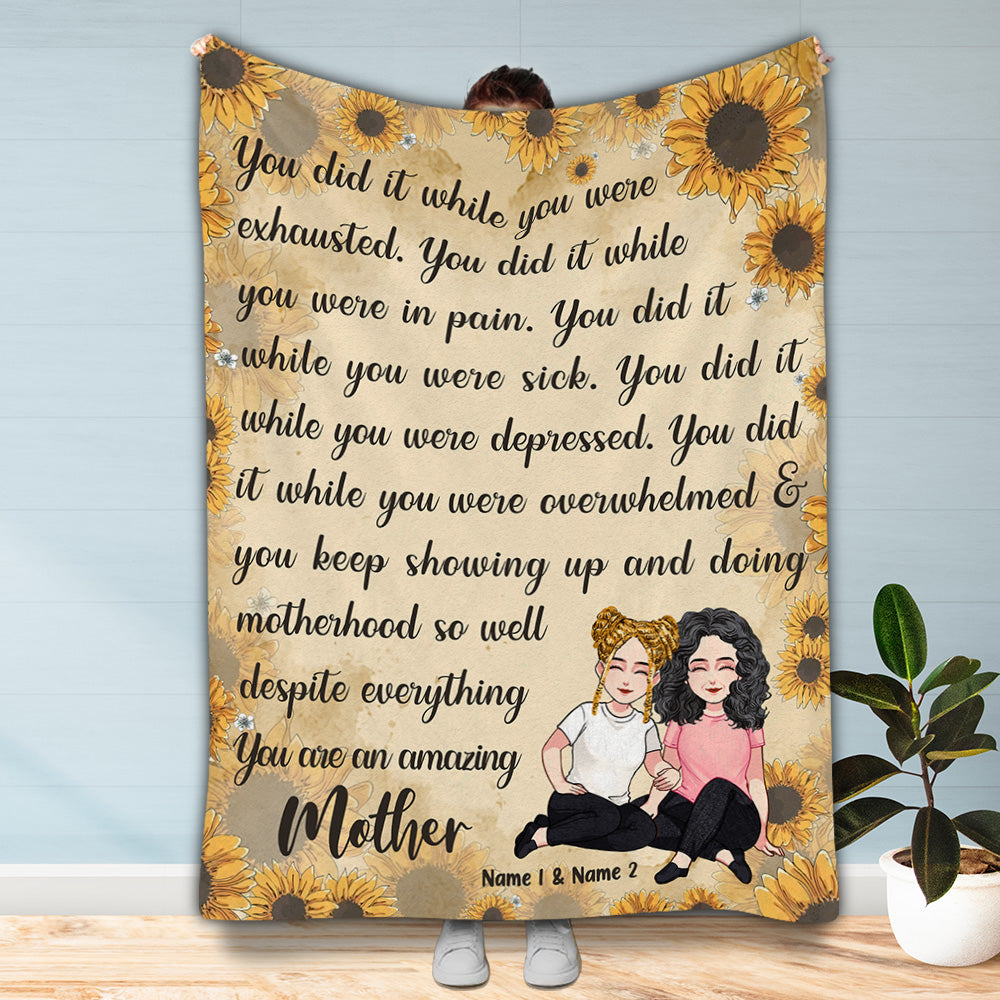 Mothers Day Blanket, Magnolia Mom Blanket, My Favorite People Call Me,  Personalized Blanket From Kids, Mother's Day Gift, We Love You Mom 