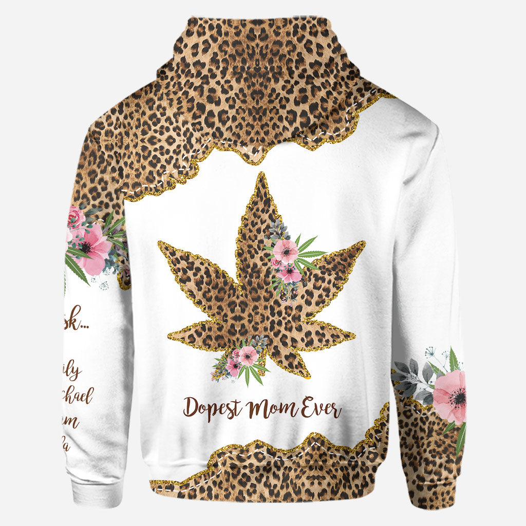 Dopest Mom Ever - Personalized Mother's Day Weed Hoodie and Leggings