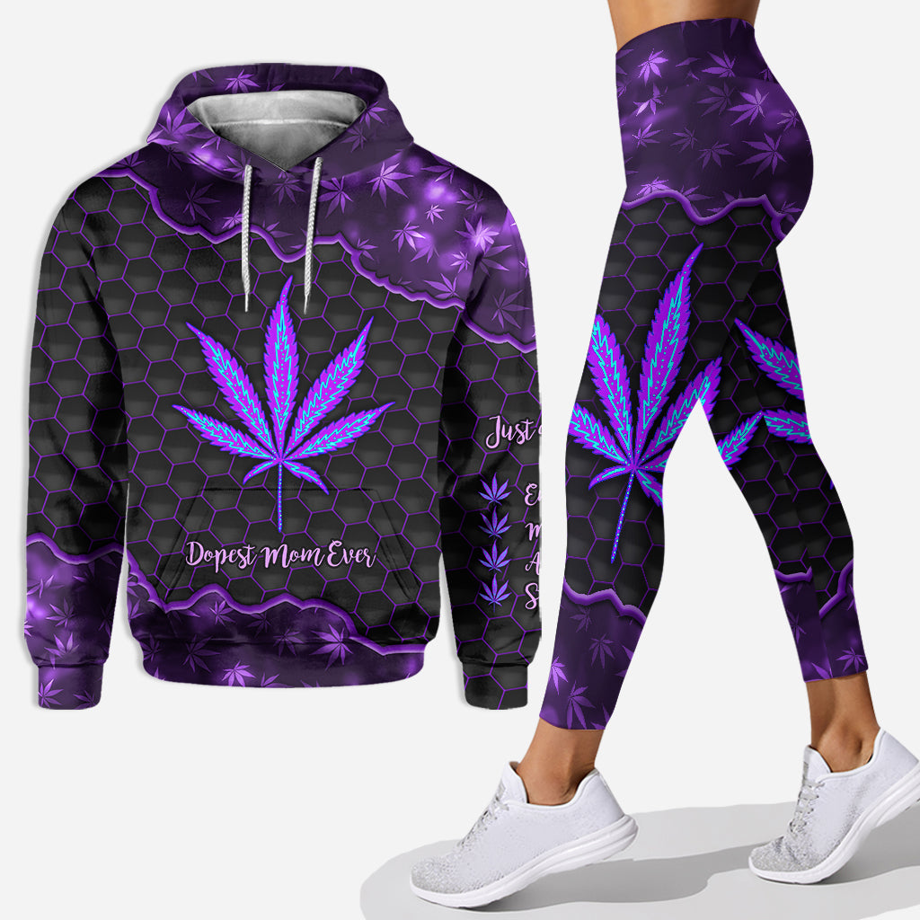 Dopest Mom Ever - Personalized Mother's Day Weed Hoodie and Leggings