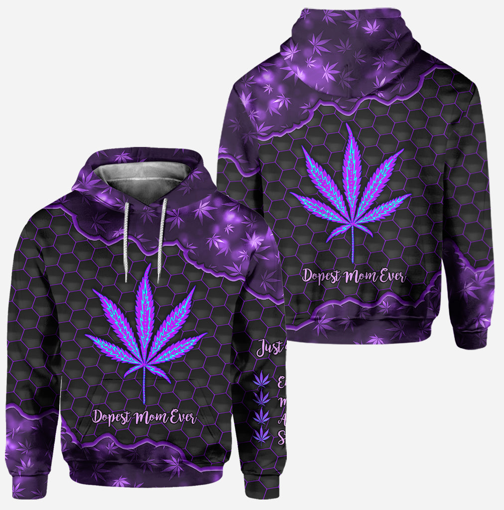 Dopest Mom Ever - Personalized Mother's Day Weed Hoodie and Leggings