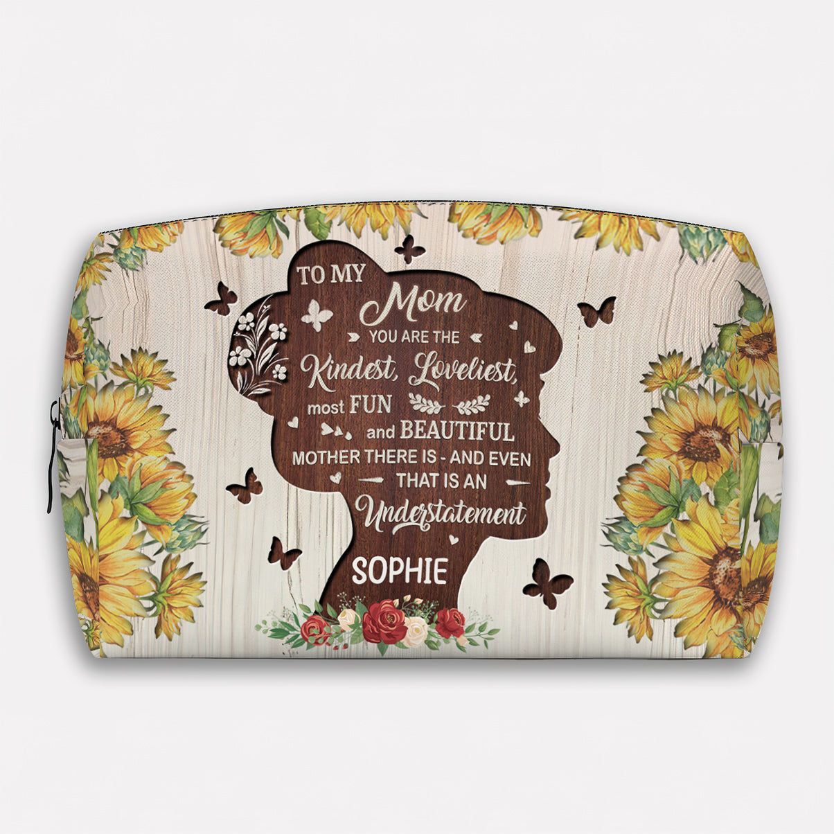 You Are The Kindest - Personalized Mother Makeup Bag