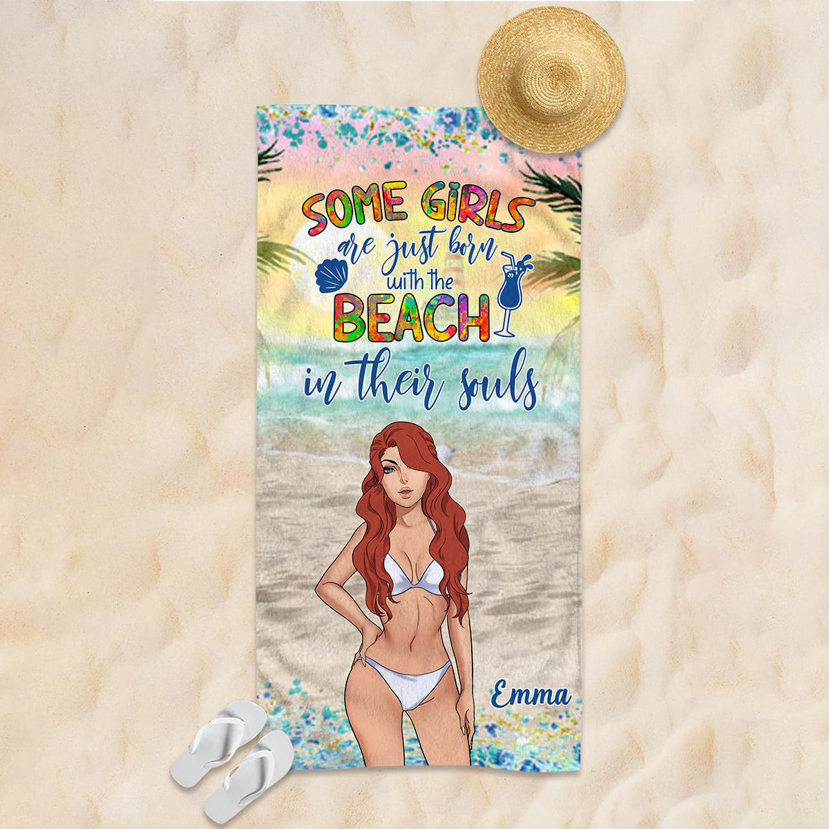The Ocean Is Calling - Personalized Sea Lover Beach Towel