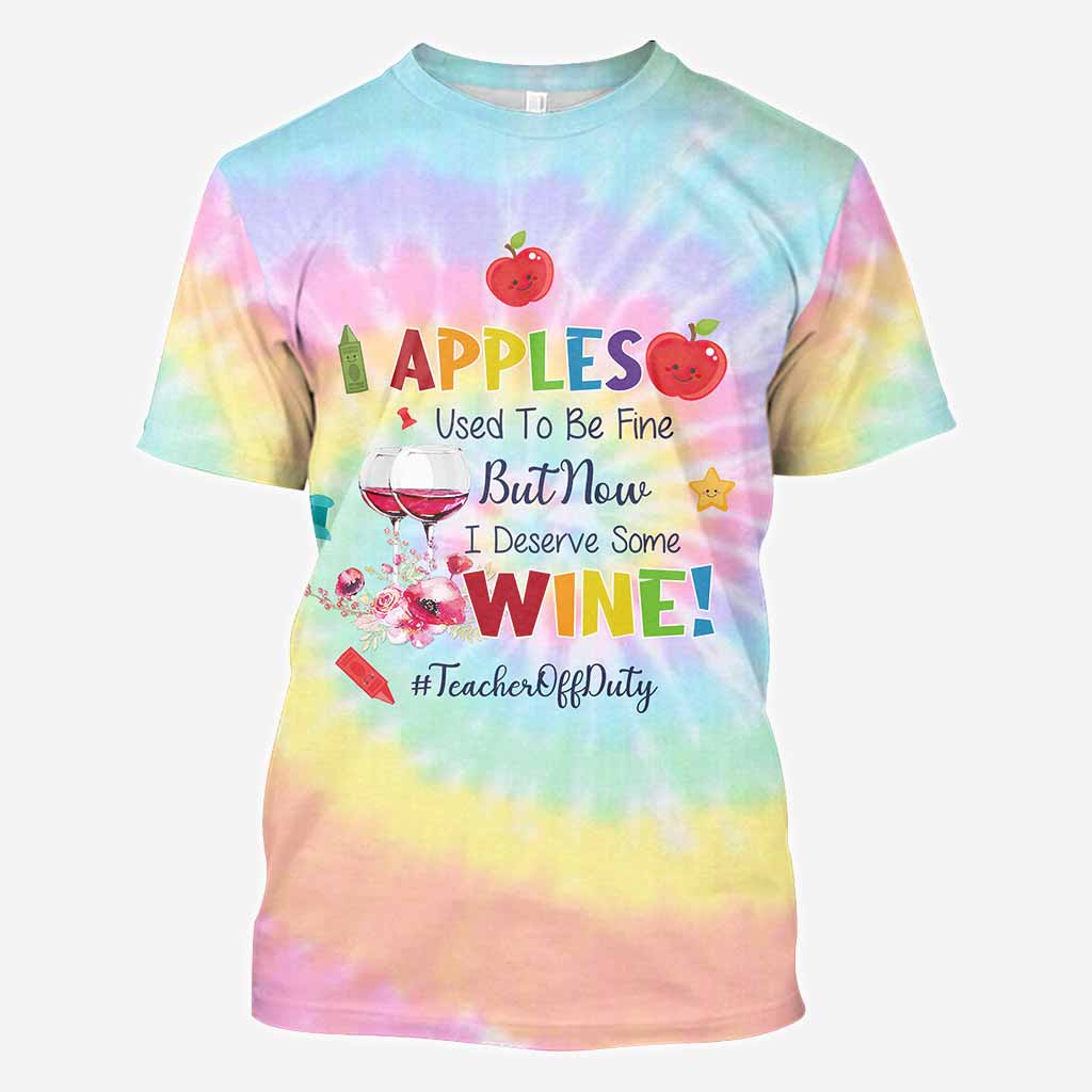 Apples Used To Be Fine - Personalized Teacher All Over T-shirt and Hoodie