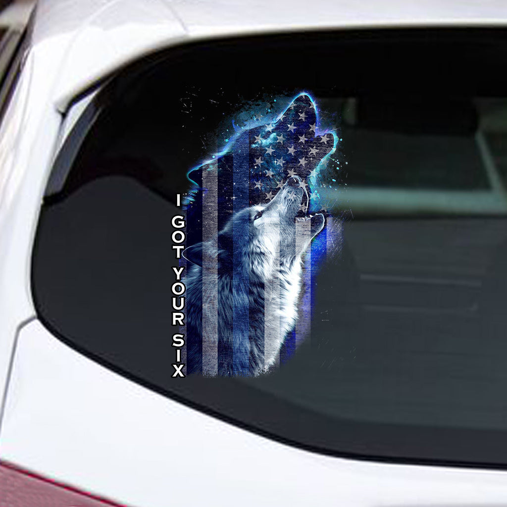 I Got Your Six - Independence Day Police Officer Decal Full