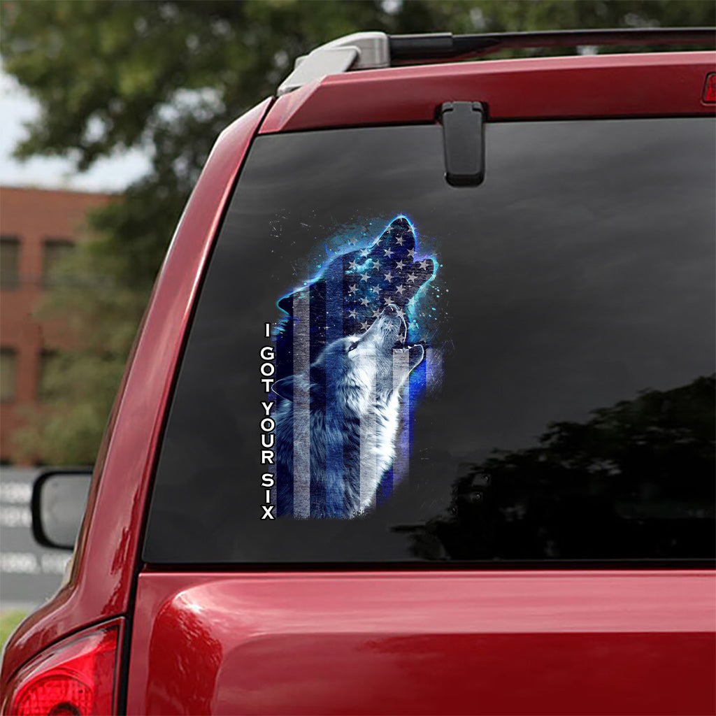 I Got Your Six - Independence Day Police Officer Decal Full