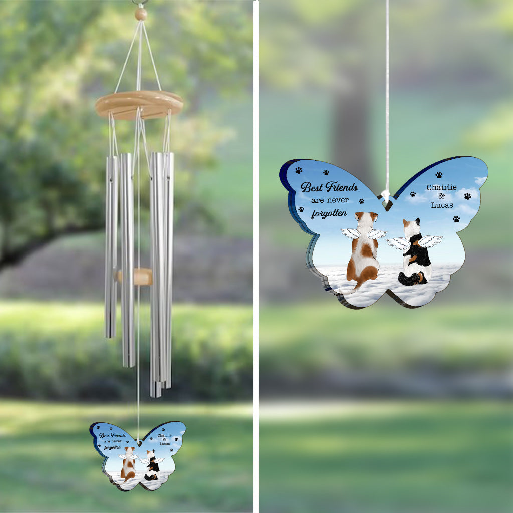 Best Friends Are Never Forgotten - Personalized Dog Wind Chime