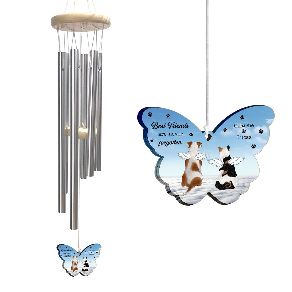 Best Friends Are Never Forgotten - Personalized Dog Wind Chime