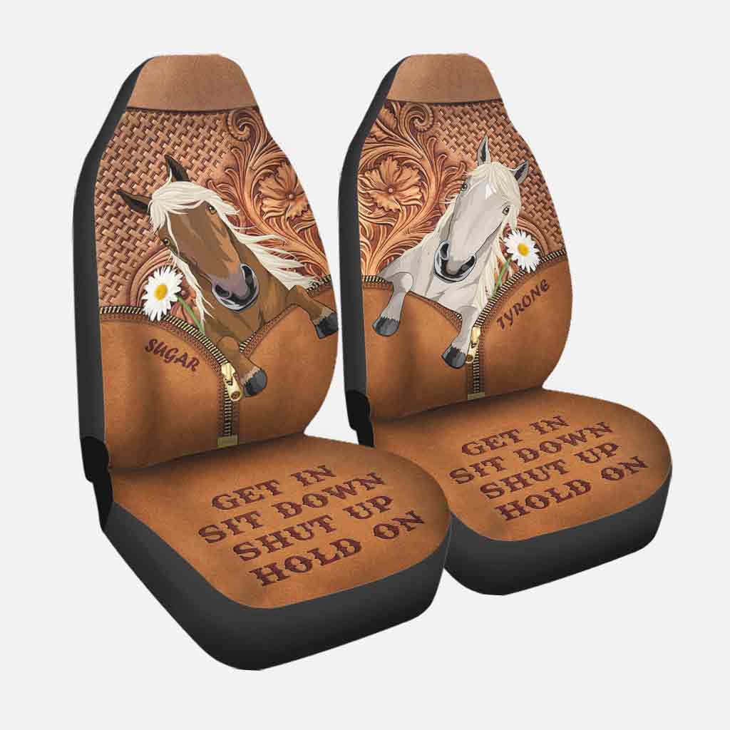 Get In Sit Down - Personalized Horse Seat covers