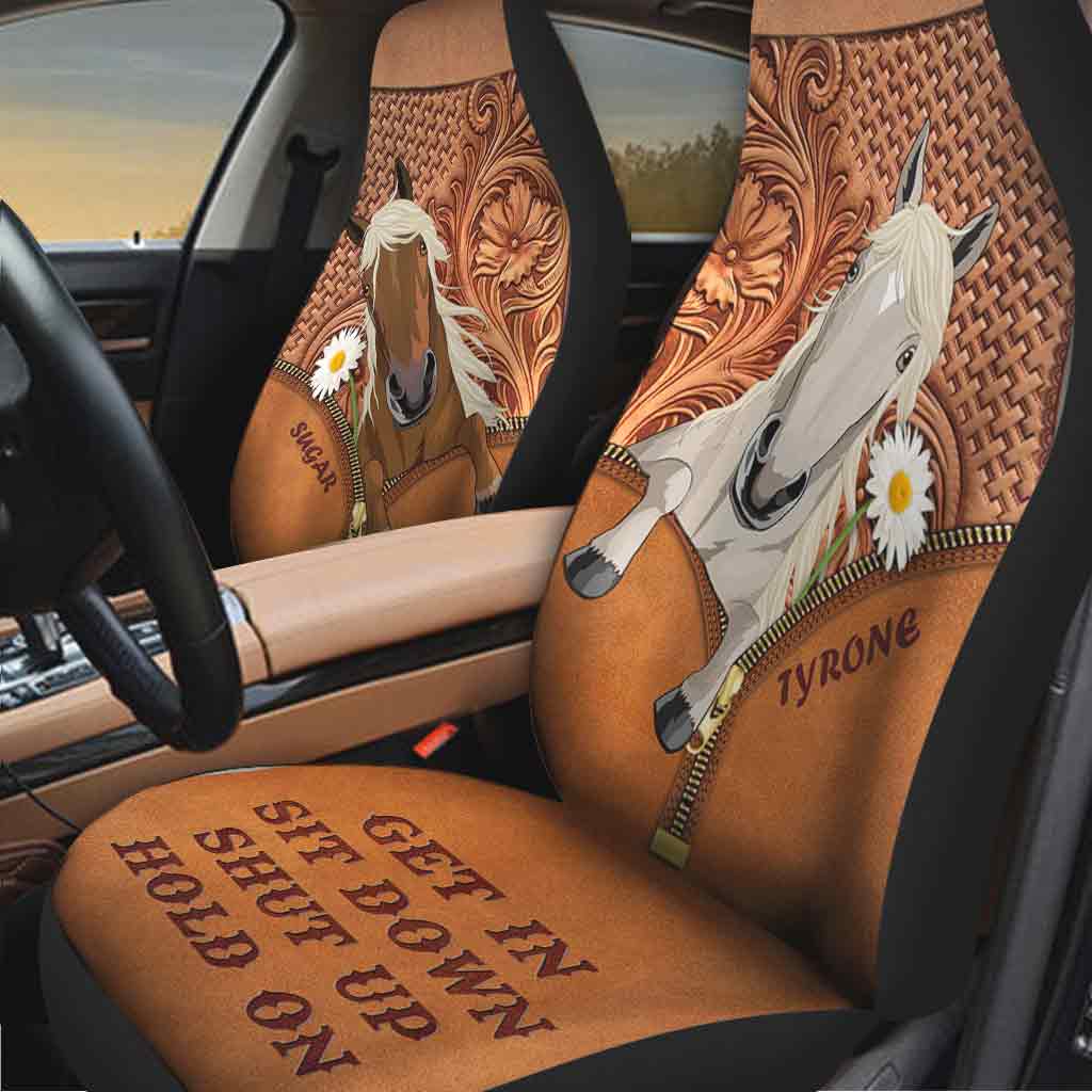 Get In Sit Down - Personalized Horse Seat covers