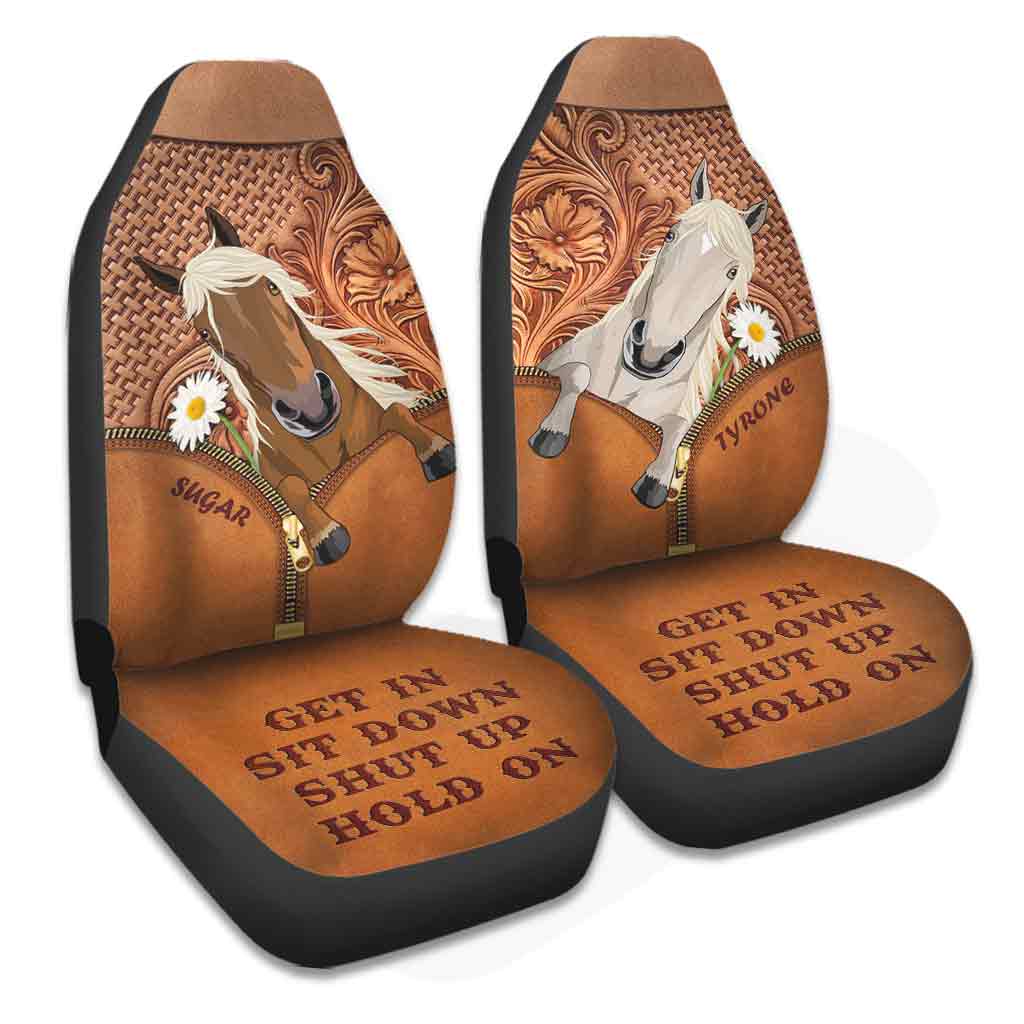 Get In Sit Down - Personalized Horse Seat covers