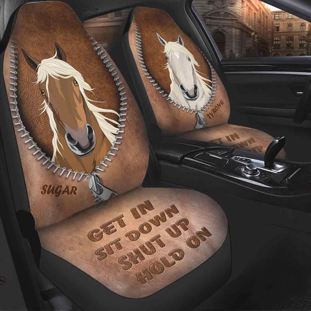 Get In Sit Down - Personalized Horse Seat covers