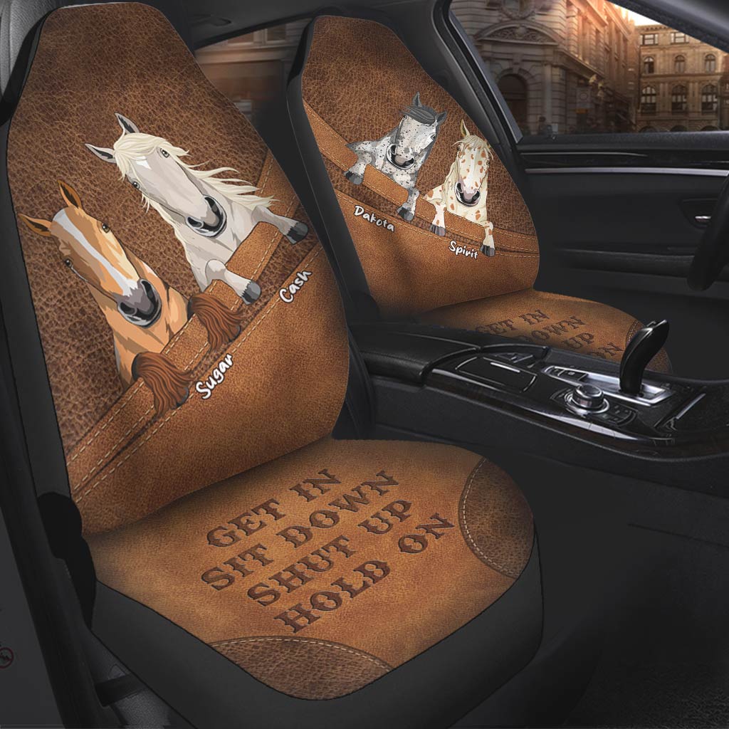 Get In Sit Down - Personalized Horse Seat covers