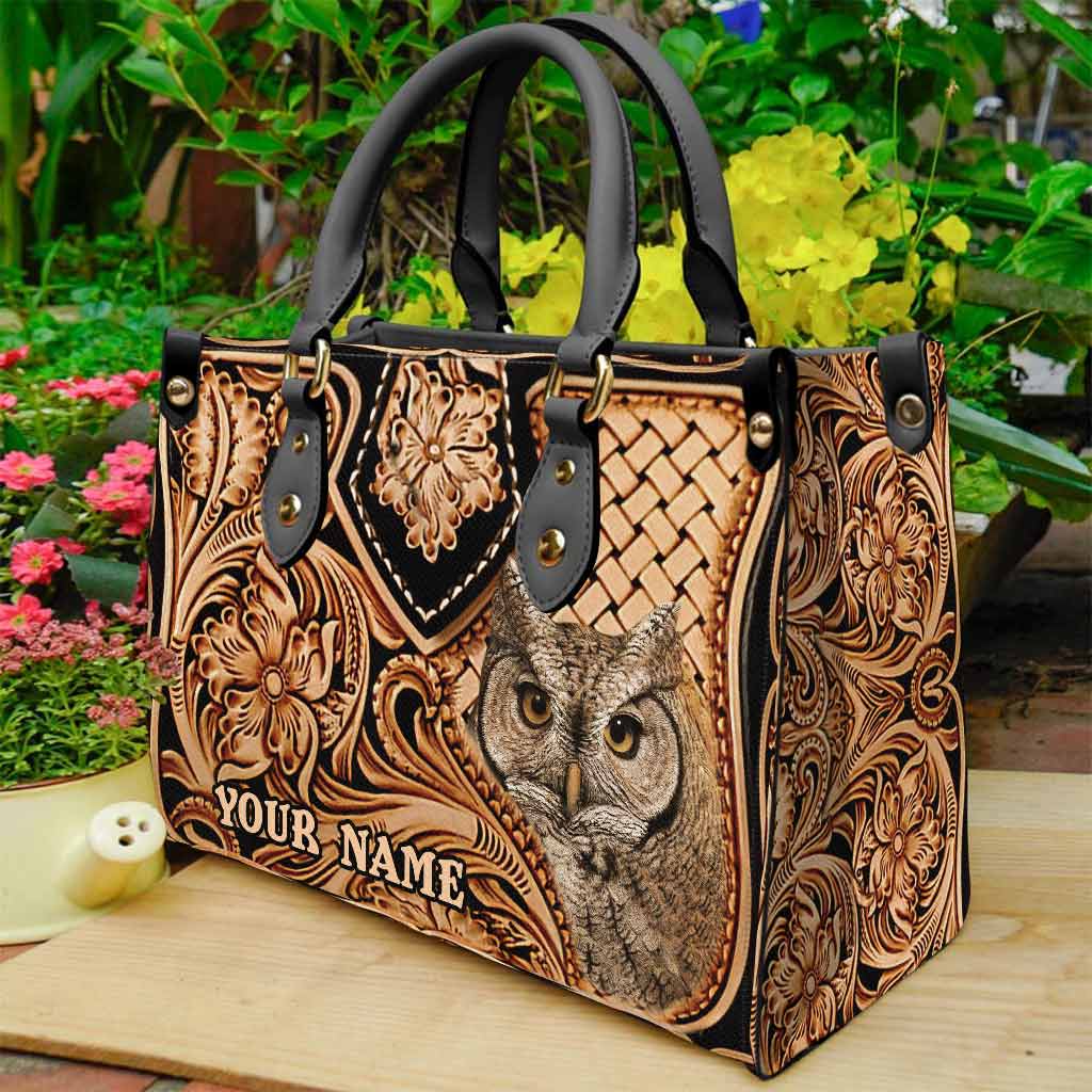 Love Owls - Personalized Leather Handbag