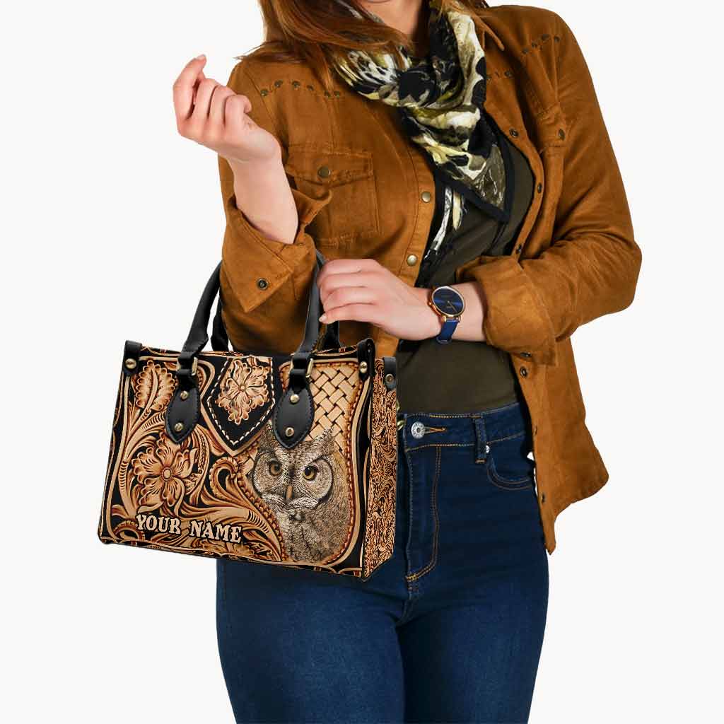 Love Owls - Personalized Leather Handbag
