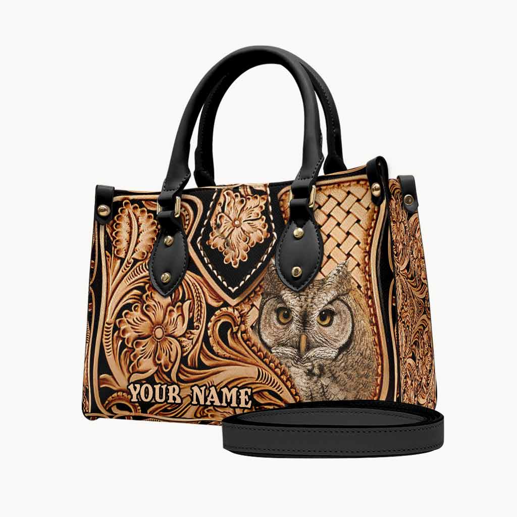 Love Owls - Personalized Leather Handbag