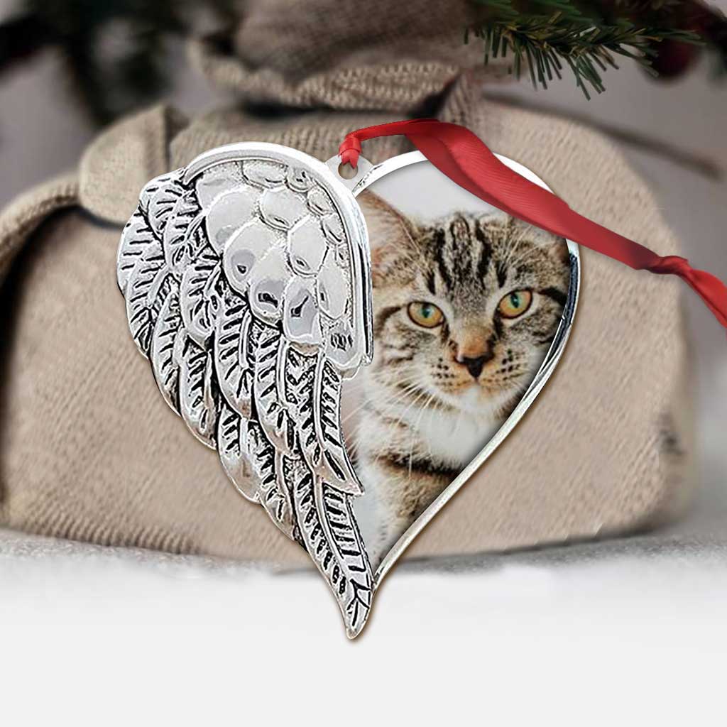 You Were My Favorite Hello and My Hardest Goodbye - Personalized Christmas Cat Ornament (Printed On Both Sides)