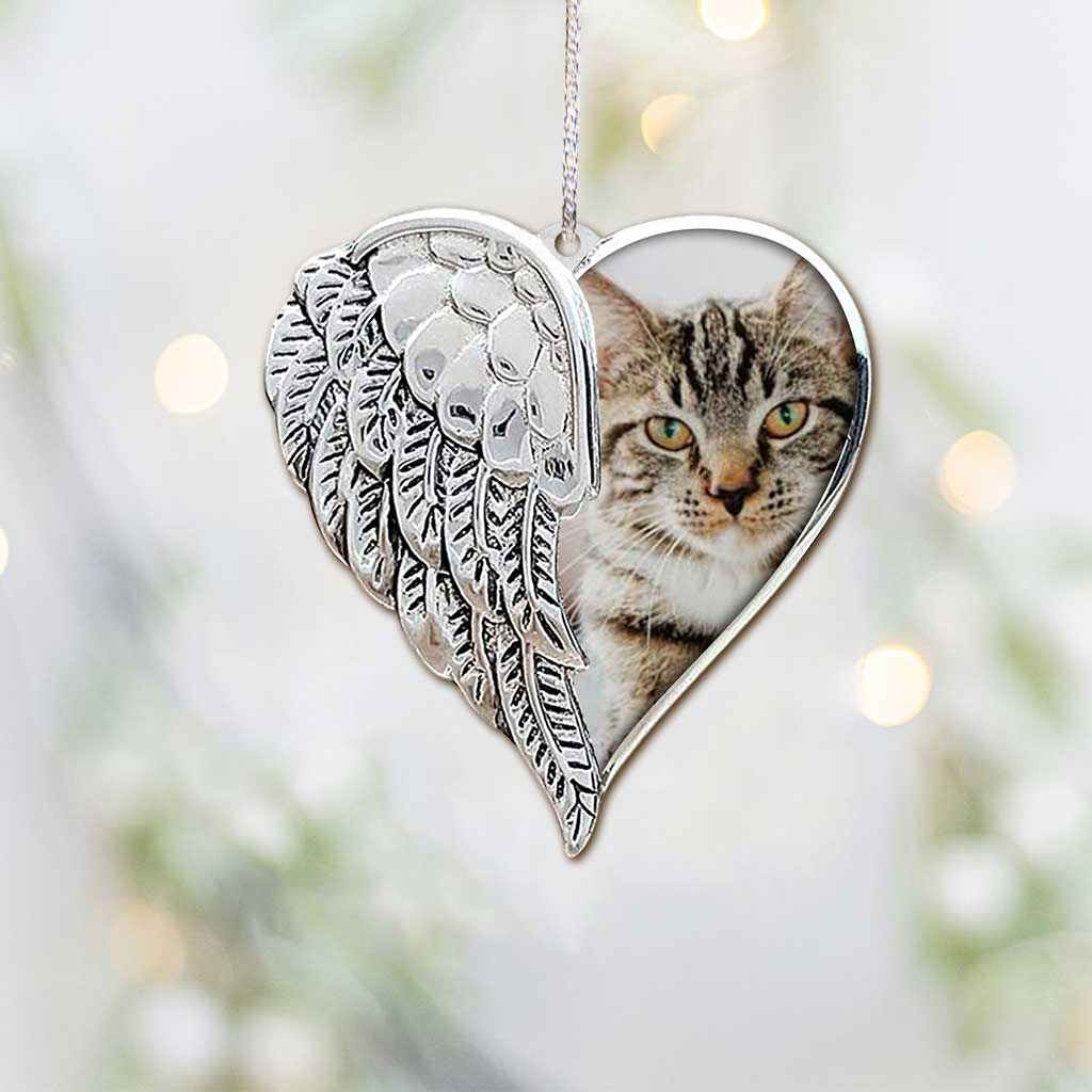 You Were My Favorite Hello and My Hardest Goodbye - Personalized Christmas Cat Ornament (Printed On Both Sides)