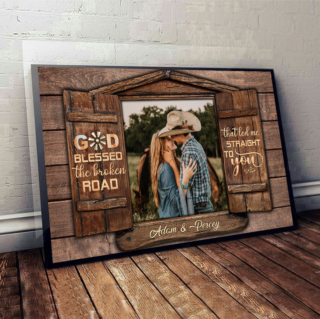 Home Is Wherever I'm With You - Personalized Couple Canvas And Poster