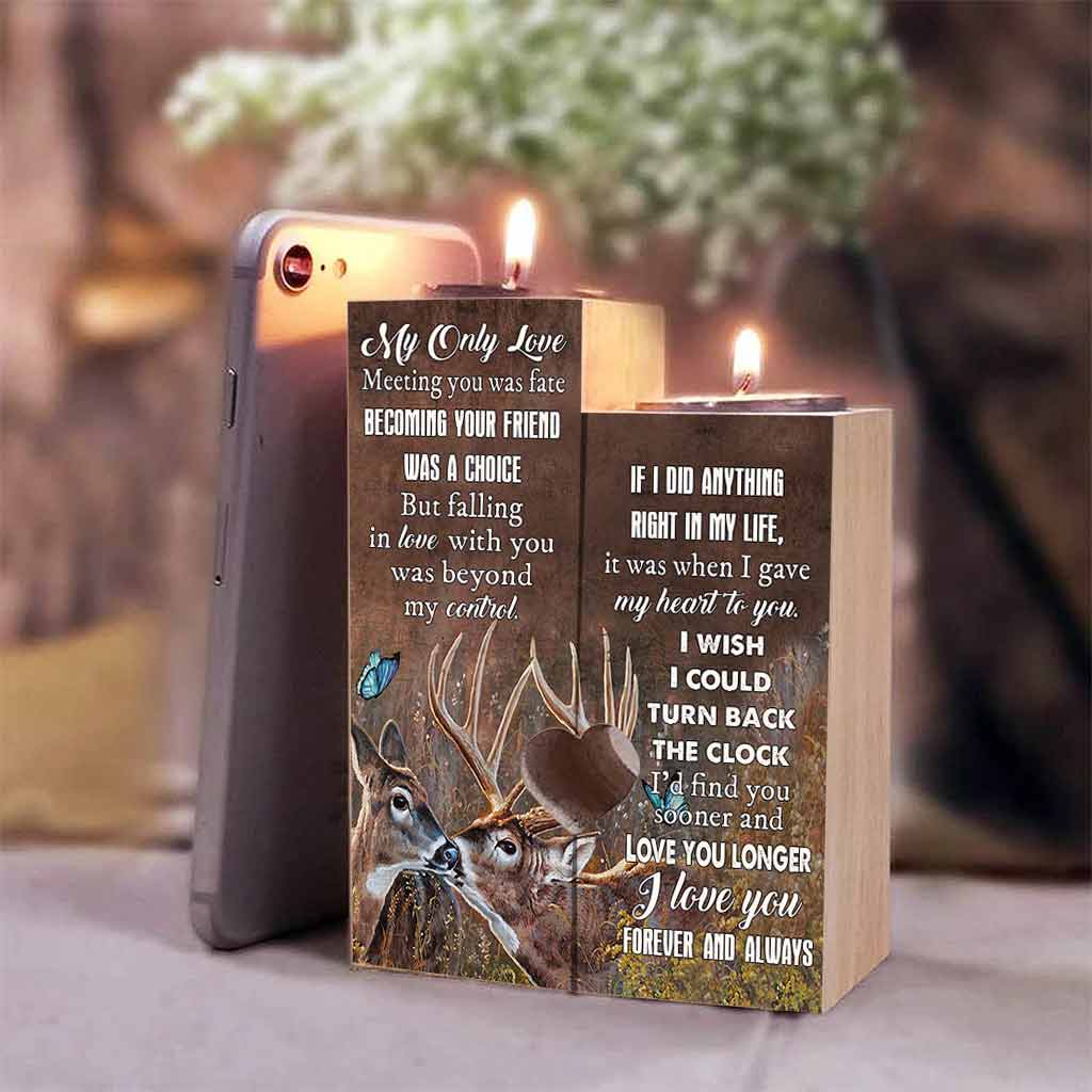 To My Love Valentine - Hunting Candle Holder