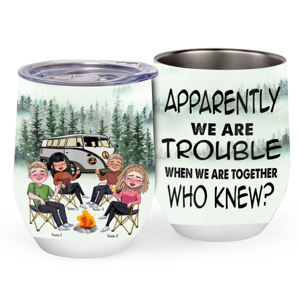 Drunk Campers - Personalized Camping Wine Tumbler