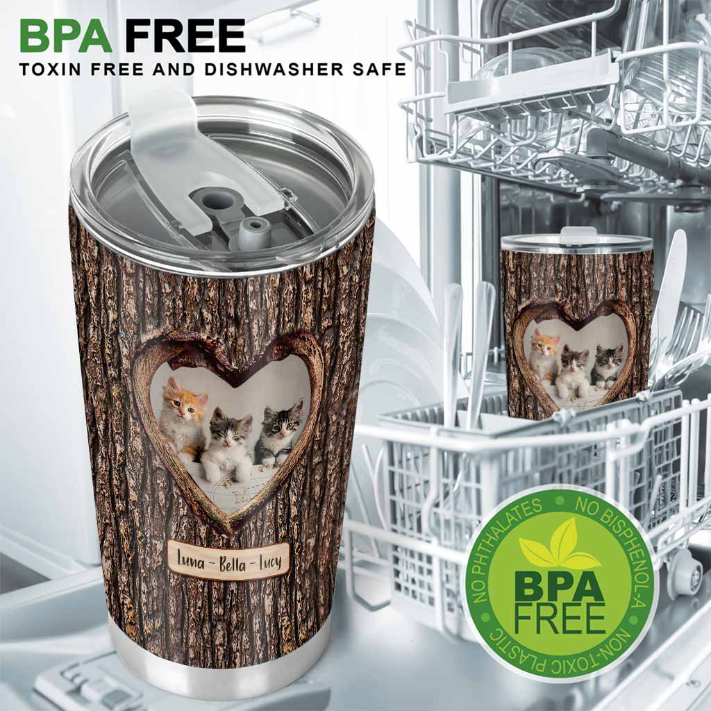 Fill Your Heart - Personalized Cat Tumbler