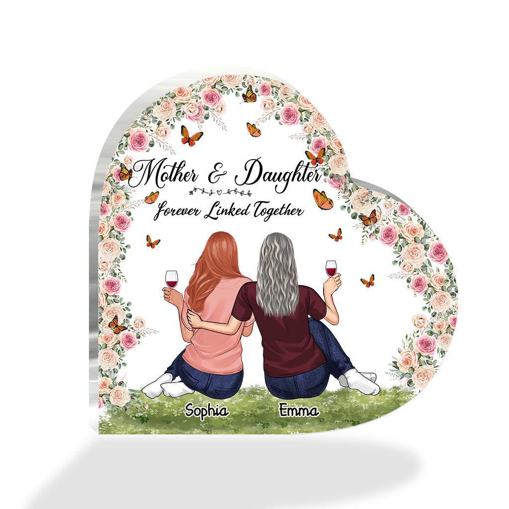 I Love You Mom - Personalized Mother's Day Mother Custom Shaped Acrylic Plaque