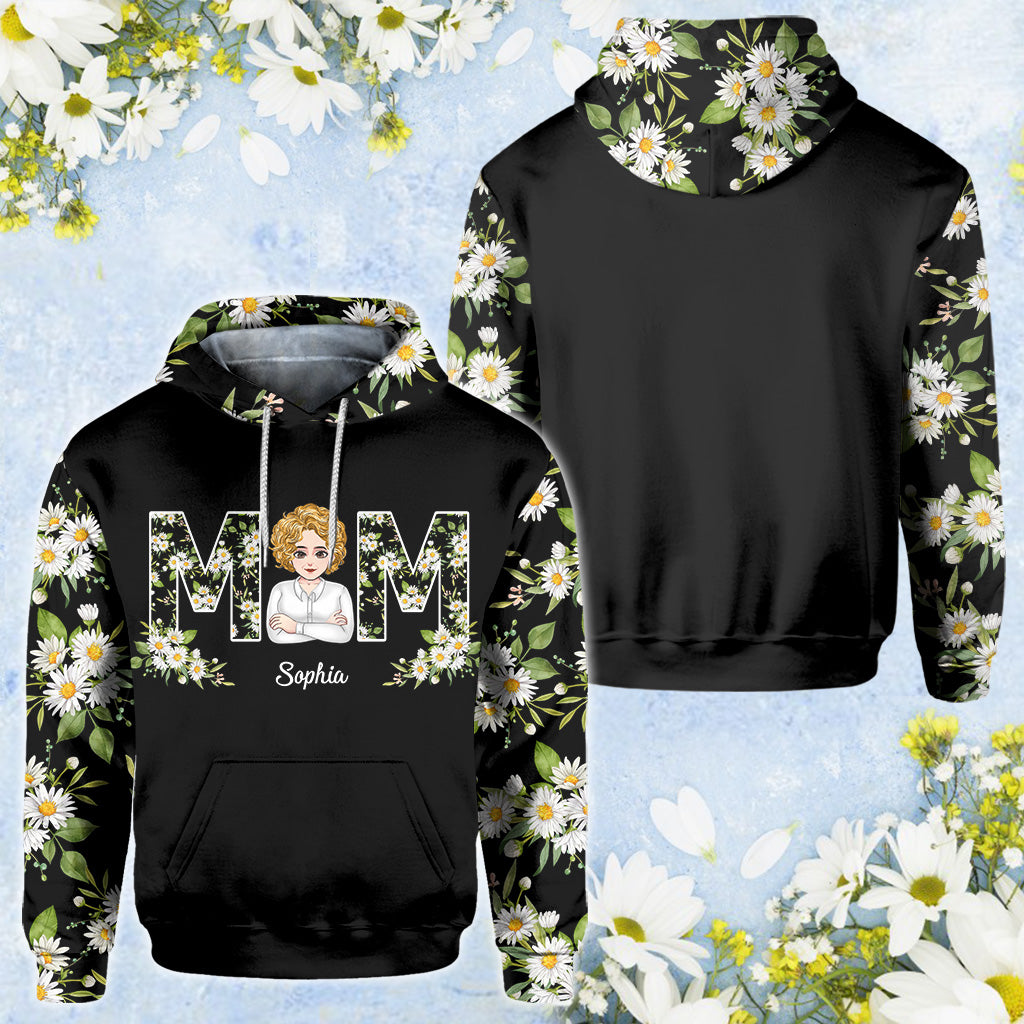 Love You Mom - Personalized Mother's Day Mother All Over Hoodie