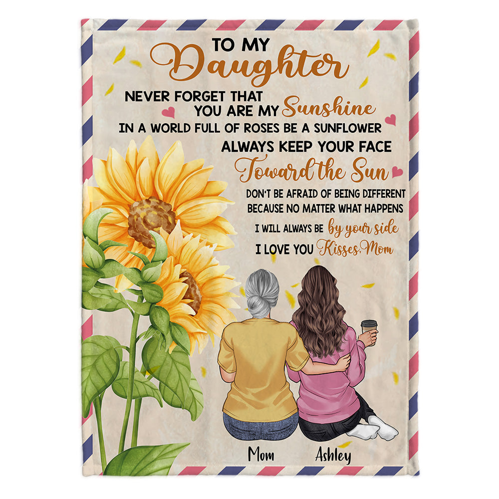 To My Daughter - Personalized Mother's Day Mother Blanket