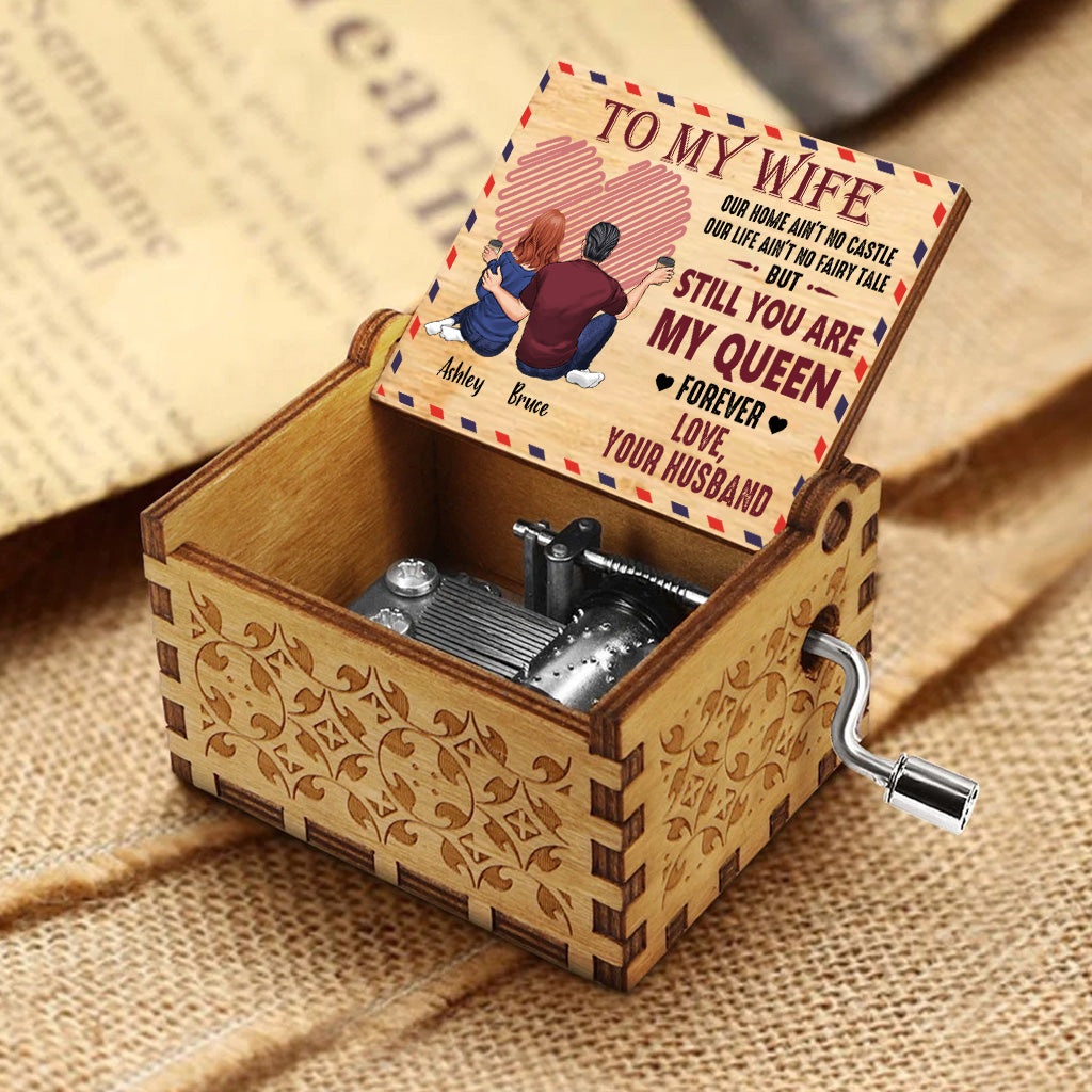 To My Wife - Personalized Couple Hand Crank Music Box