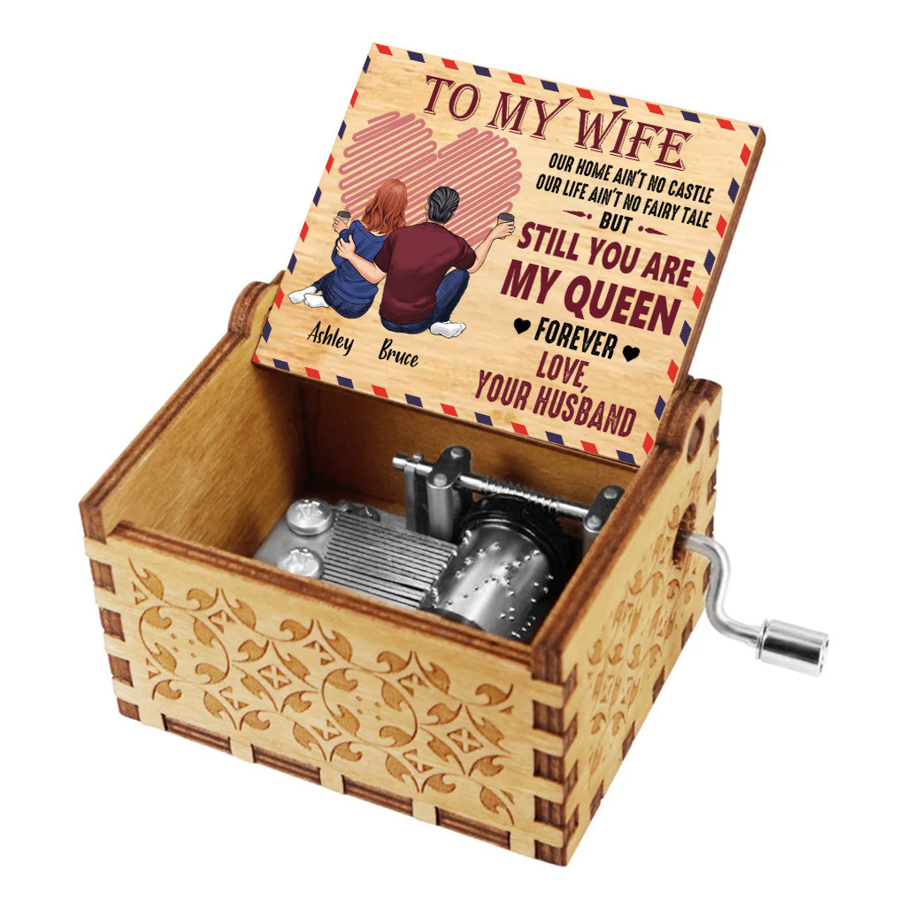 To My Wife - Personalized Couple Hand Crank Music Box