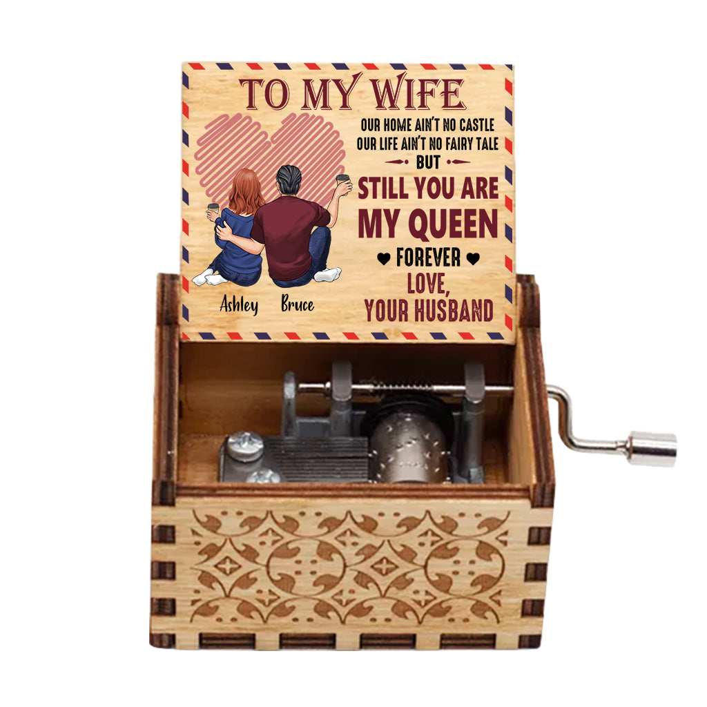To My Wife - Personalized Couple Hand Crank Music Box