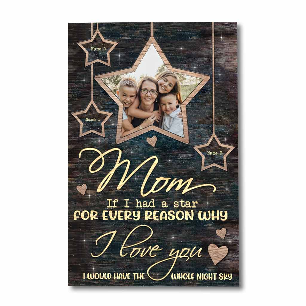 Mom If I Had A Star - Personalized Mother's Day Poster