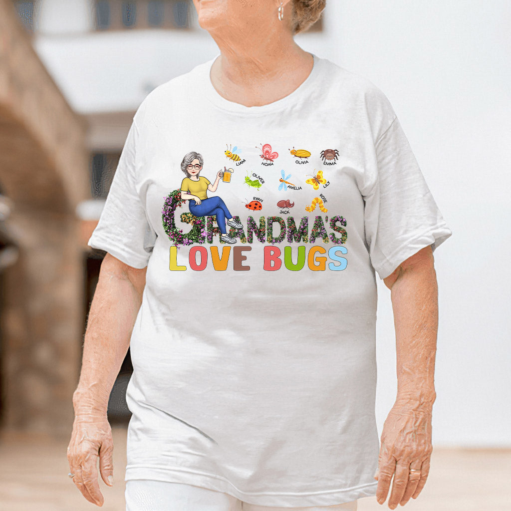 Grandma's Love Bugs - Personalized Mother's Day Grandma T-shirt and Hoodie