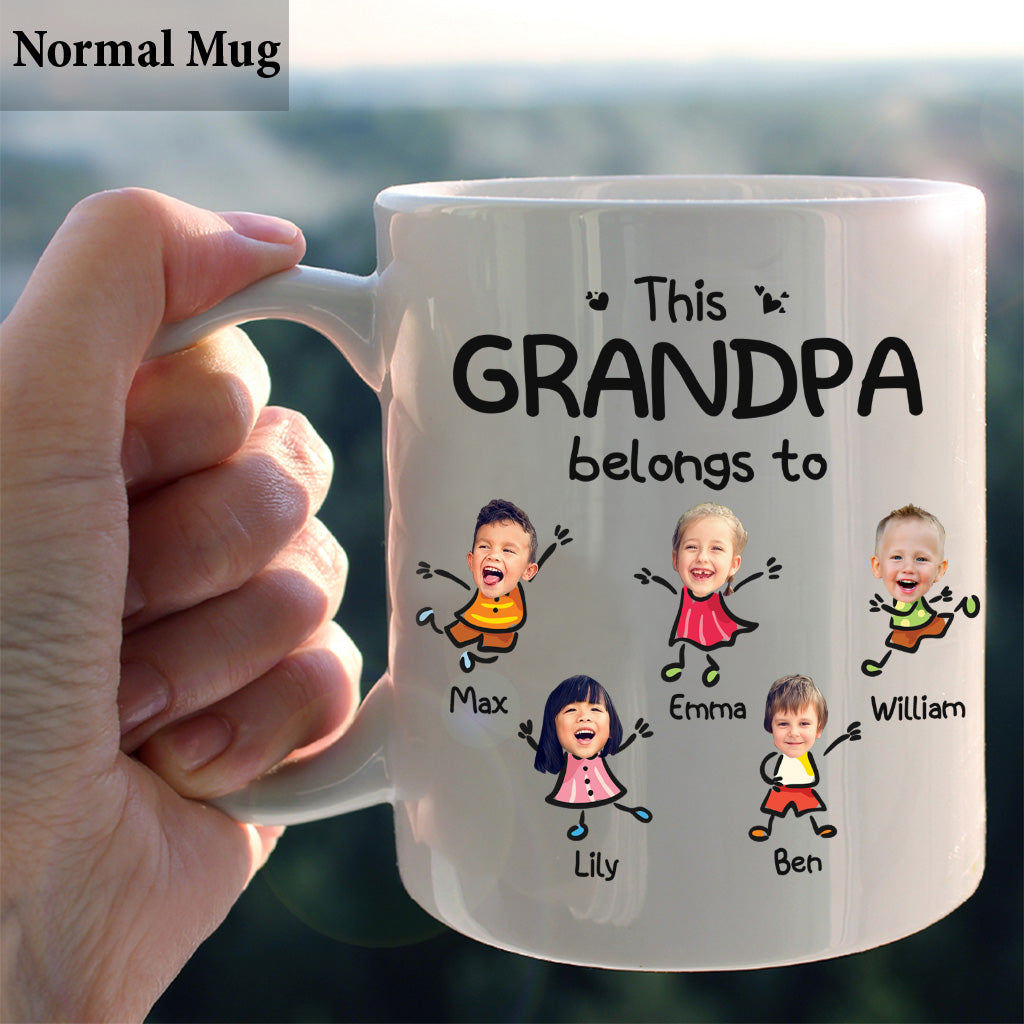 This Grandpa Belongs To - Personalized Father's Day Grandpa Mug