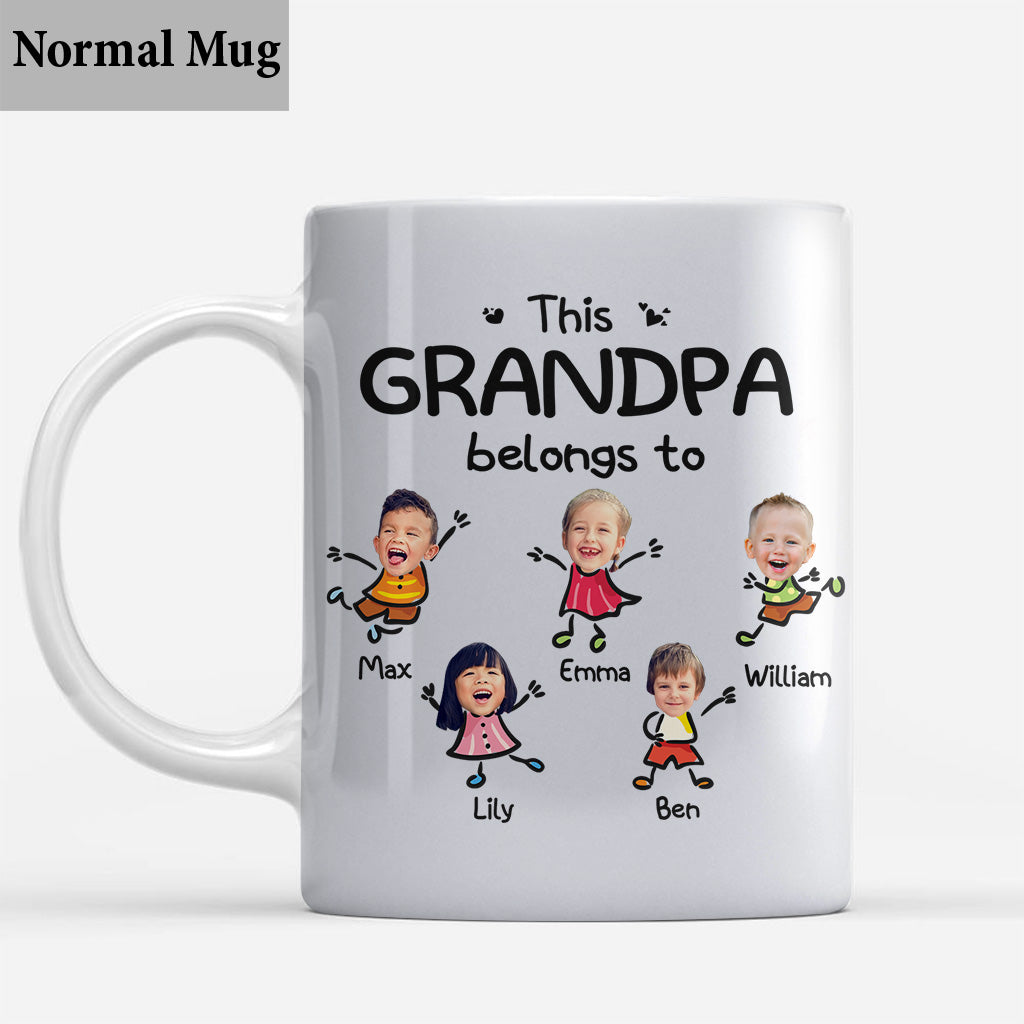 This Grandpa Belongs To - Personalized Father's Day Grandpa Mug