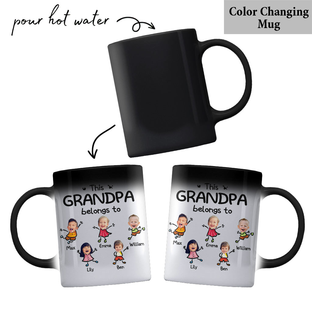 This Grandpa Belongs To - Personalized Father's Day Grandpa Mug