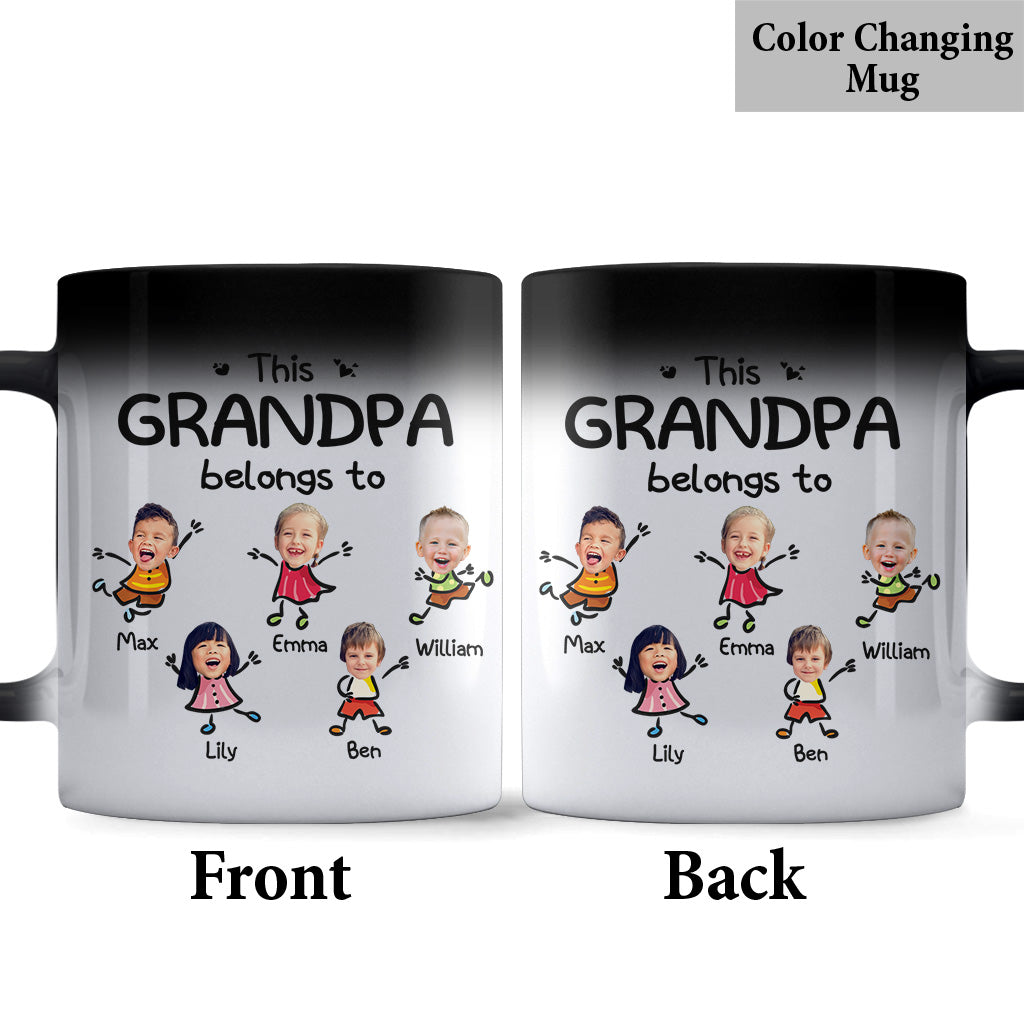 This Grandpa Belongs To - Personalized Father's Day Grandpa Mug