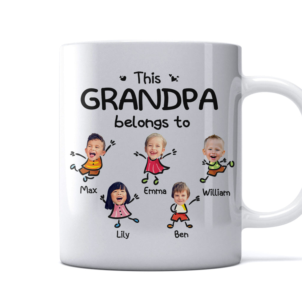 This Grandpa Belongs To - Personalized Father's Day Grandpa Mug