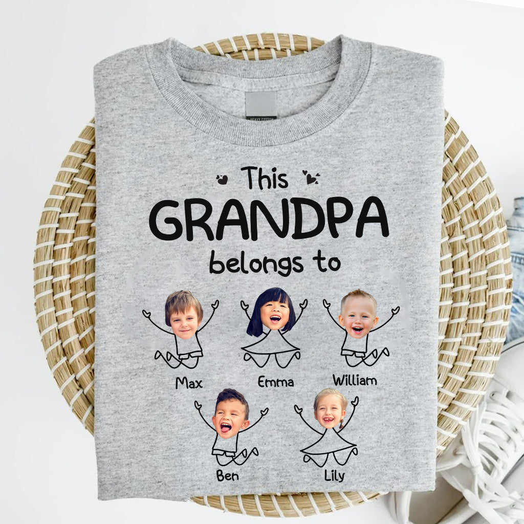This Grandpa Belong To - Personalized Father's Day Grandpa T-shirt and Hoodie