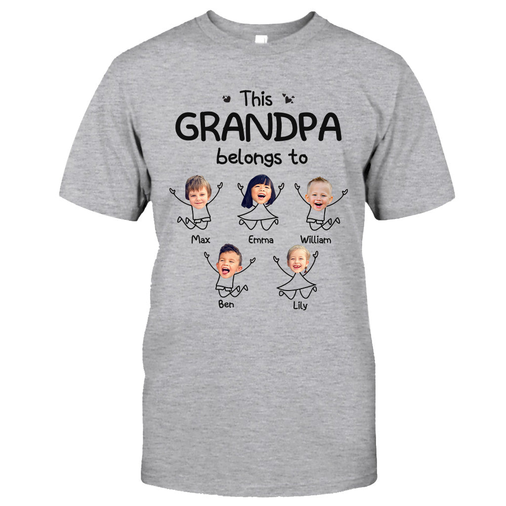 This Grandpa Belong To - Personalized Father's Day Grandpa T-shirt and Hoodie