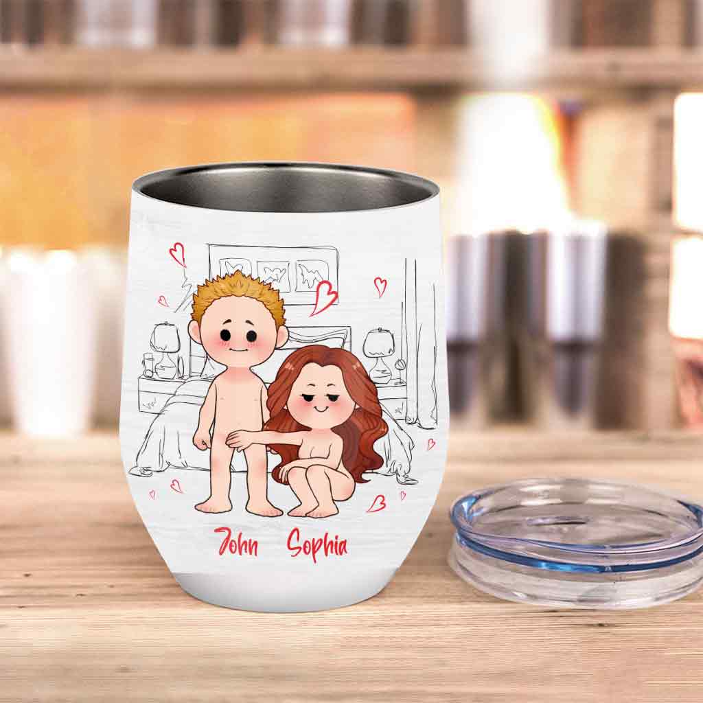 I Love You For Your Personality - Personalized Couple Wine Tumbler