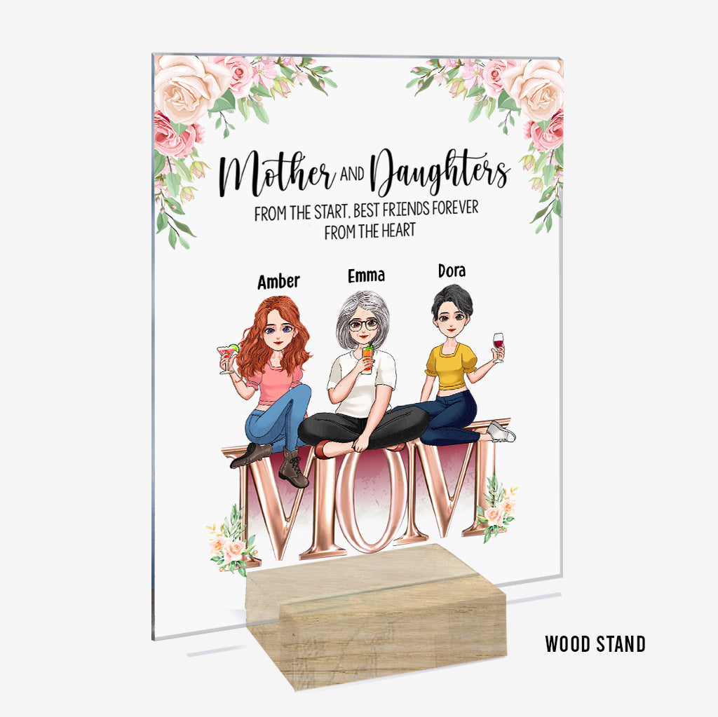 Mother And Children Best Friends Forever - Personalized Mother's Day Mother Transparent Acrylic Plaque