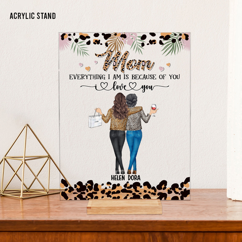Mother And Daughter - Personalized Mother's Day Mother Transparent Acrylic Plaque