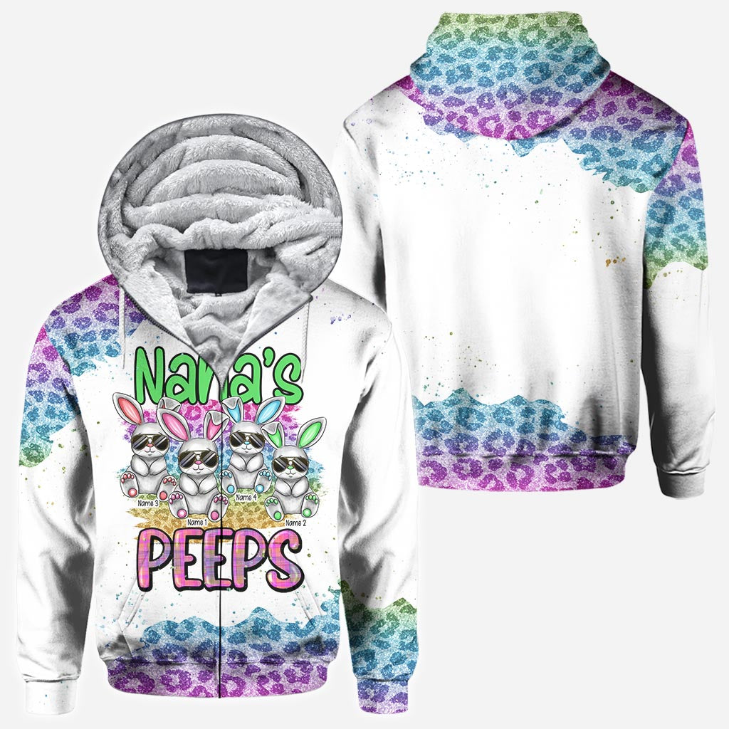 Grandma's Peeps - Personalized Mother's Day Easter Day Grandma All Over T-shirt and Hoodie