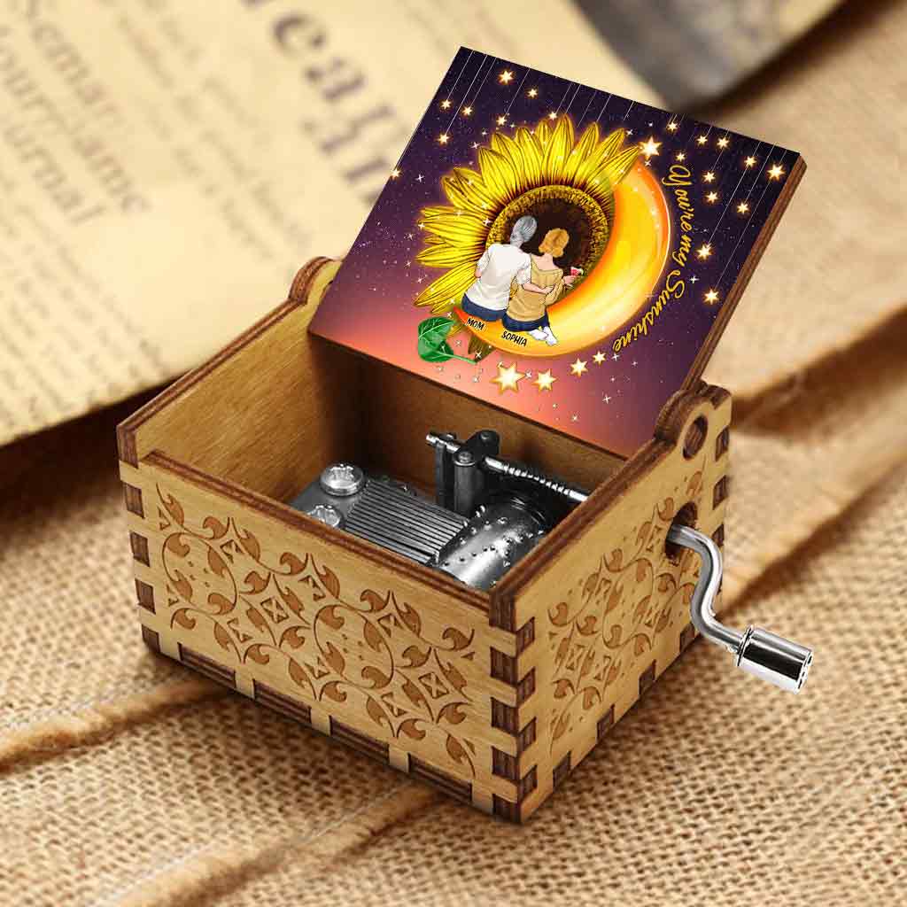 You're My Sunshine - Personalized Mother's Day Mother Hand Crank Music Box