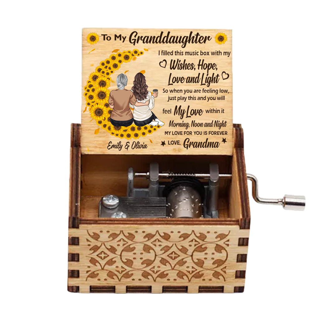 To My Daughter - Personalized Mother's Day Mother Hand Crank Music Box