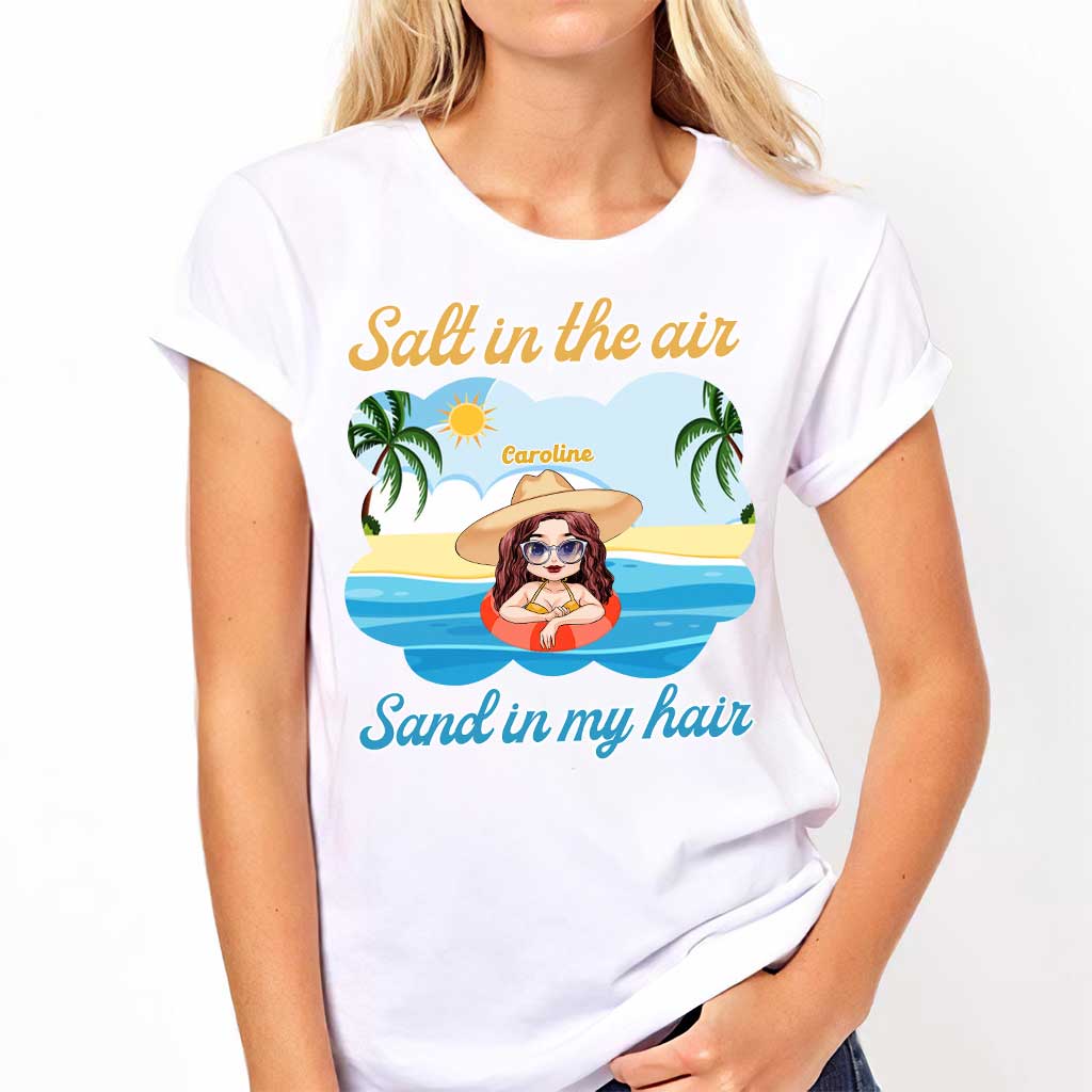 Salt In The Air Sand In My Hair - Personalized Sea Lover T-shirt and Hoodie