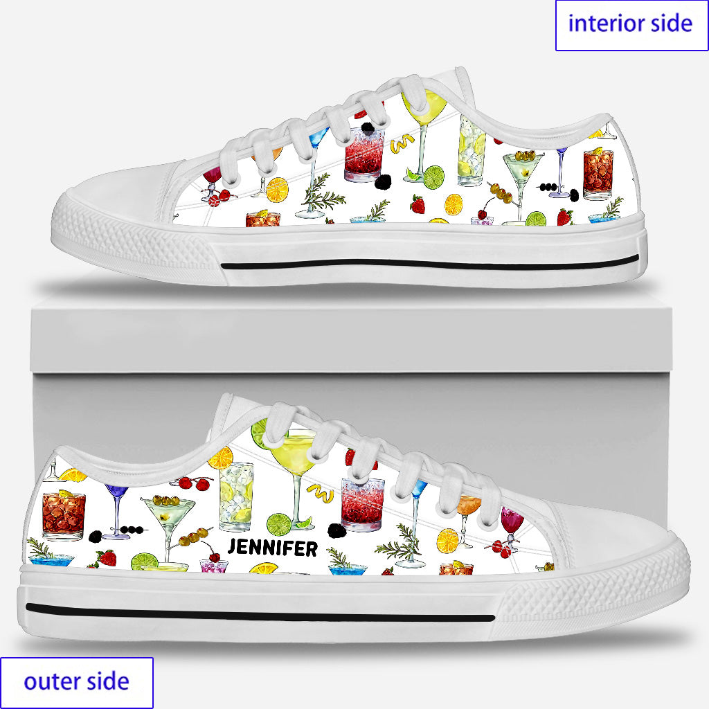 Summer Vibes - Personalized Bartender Low Top Shoes