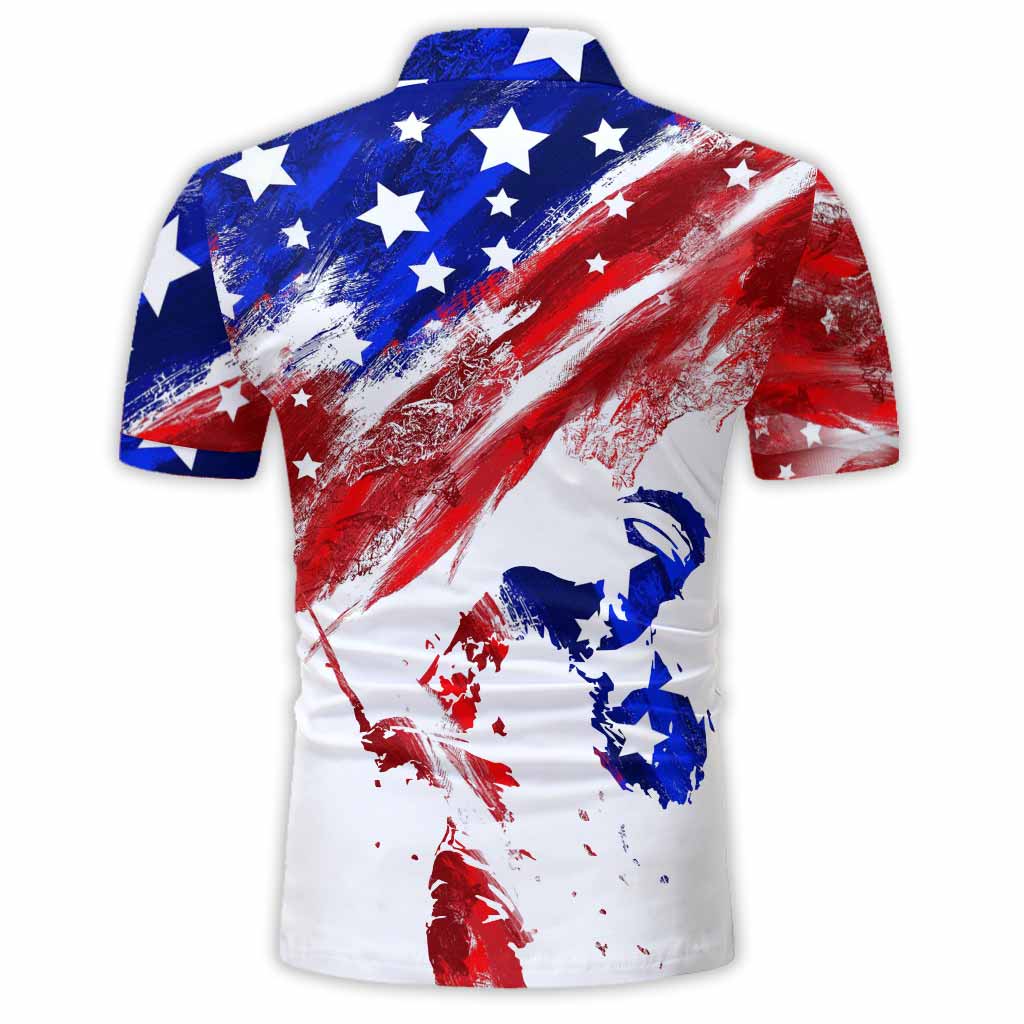 Freedom Golfer - Personalized Independence Day Polo Shirt