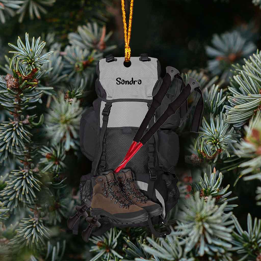 Hiking Lover - Personalized Christmas Ornament (Printed On Both Sides)